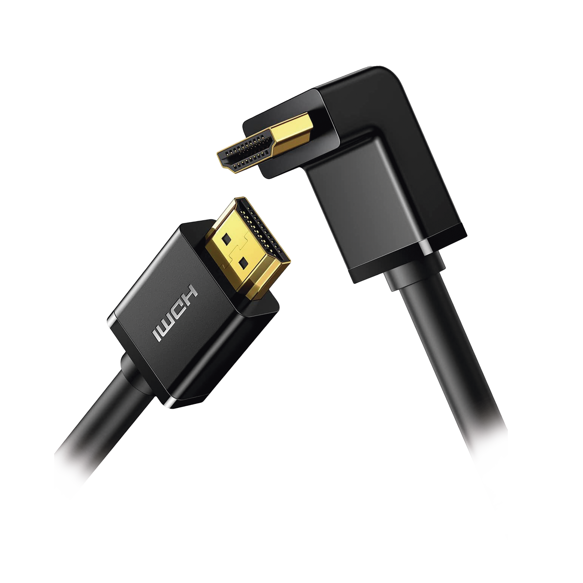 Cable HDMI 2.0 en Angulo de 90° / 3 m / 4K@60Hz / HDR / 3D / HEC (Canal Ethernet HDMI) / ARC (Canal de Retorno de Audio / CEC / 32 canales de Audio / HDCP 2.2 / Dolby Atmos / 18 Gbps / Blindaje Múltiple