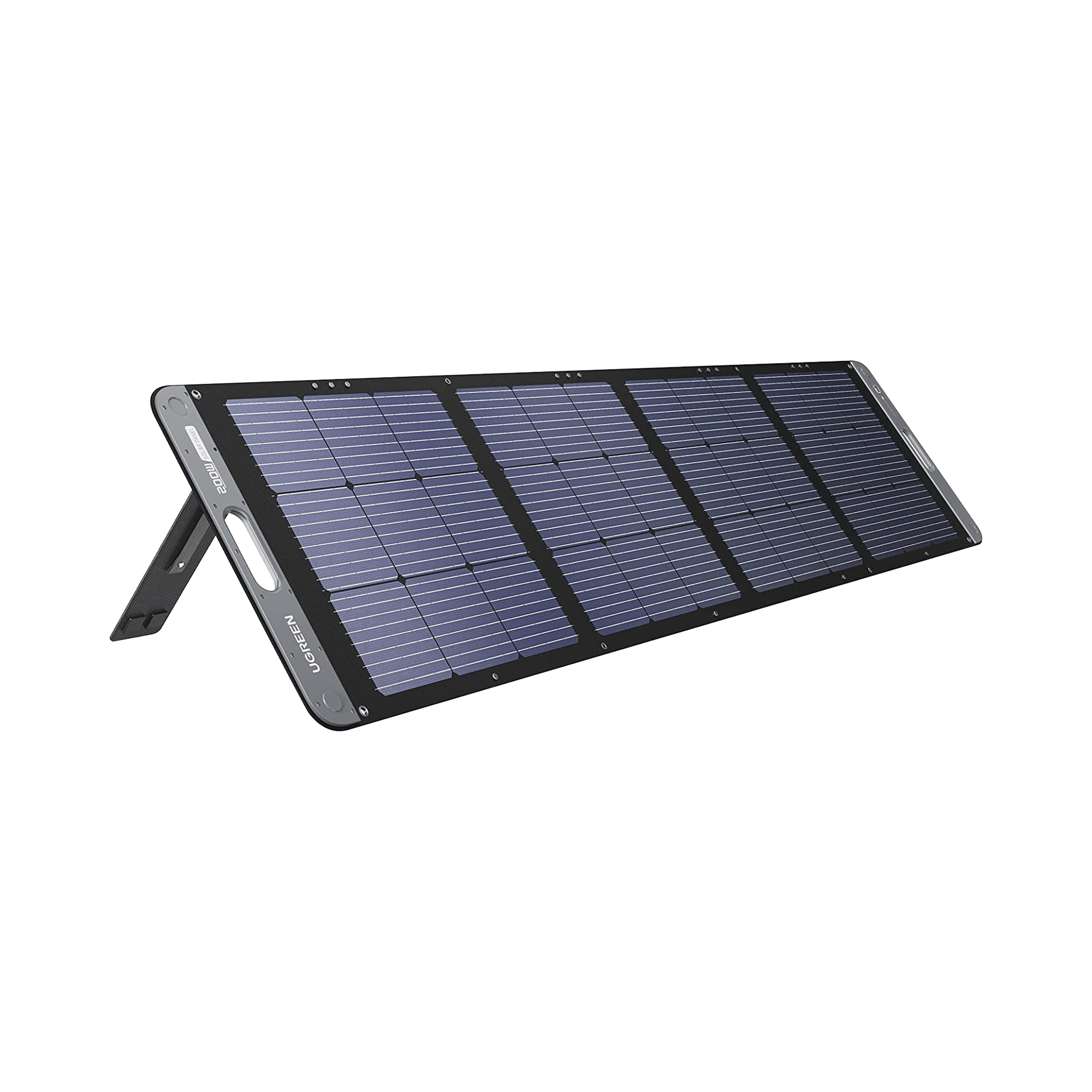 Panel Solar Plegable 200W / Recomendado para el Power Station Portable de 1200W UGREEN / Alta Eficiencia de Conversión / Alineación Inteligente de la Luz Solar / Resistente Al Agua y Duradero / Incluye Cable XT60 Macho a Macho 2m.