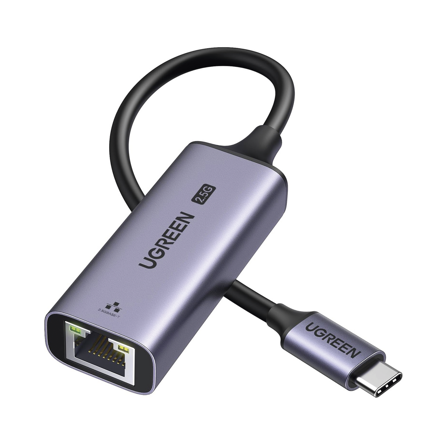 Adaptador USB-C 3.1 GEN1 a Ethernet 2.5G | Thunderbolt 4/3 | Chip de Última Generación RTL8156BG | Caja de Aluminio | Diseño Reforzado | Indicadores Led | Compacto y Portátil.