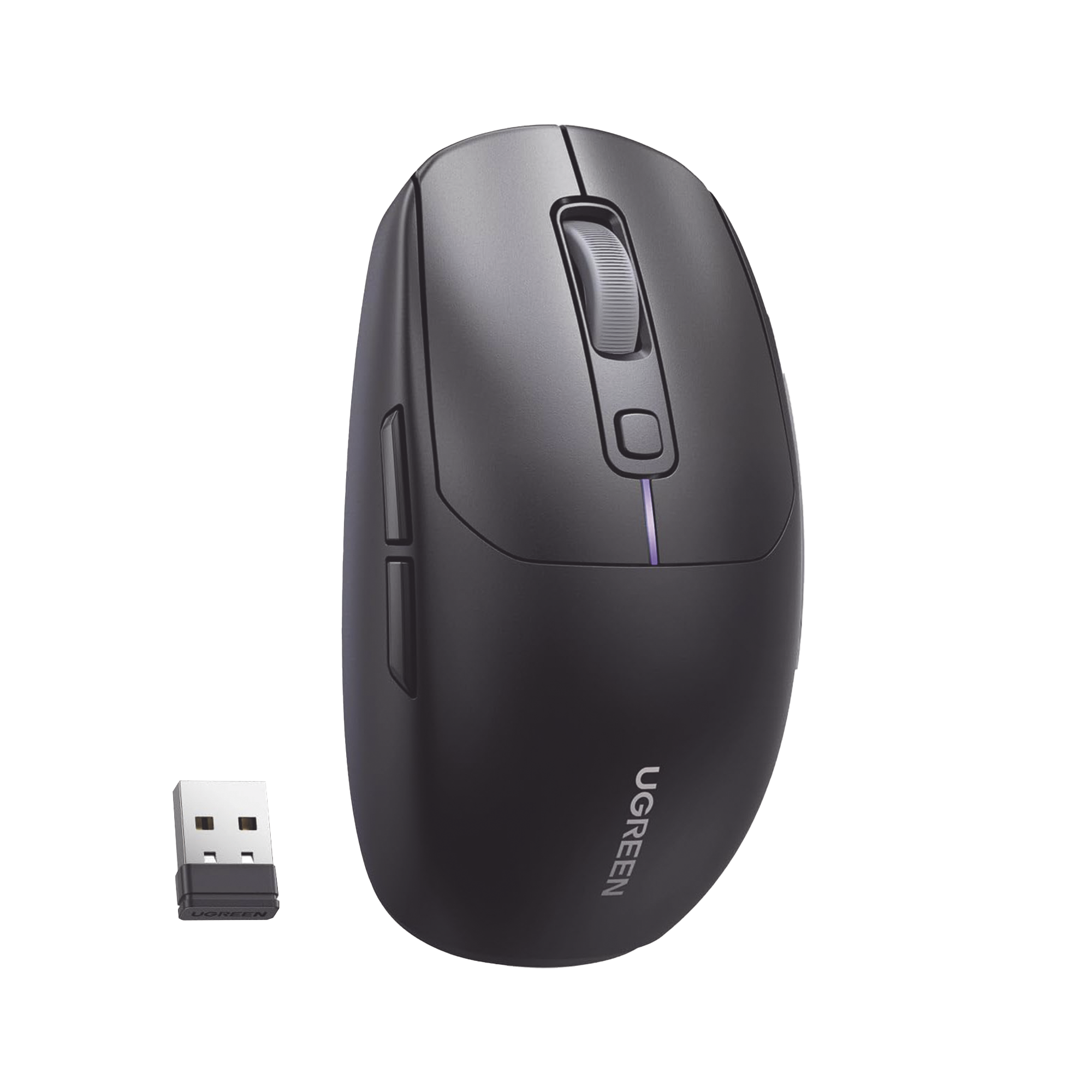 Mouse Gaming Inalámbrico| 5000 DPI | 5 Niveles de DPI |6 Botones | Recargable | Tri-Modo USB/BT/2,4 GHz | Diseño Ergonómico | Alta Capacidad de Batería | Luz Led | Compatible con Windows macOS Android iOS Linux.