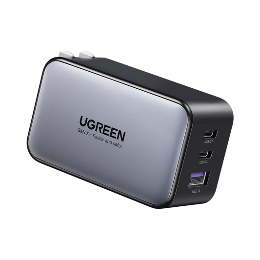 Cargador de 65W serie Nexode | 3 Puertos de Carga Rápida | 2 USB-C | 1 USB-A | Tecnología GaN II | Power Delivery 3.0 | Quick Charge 4.0 | Chip Confiable y Carga Inteligente | Optimiza la Experiencia de Carga | Carcasa Ignifuga