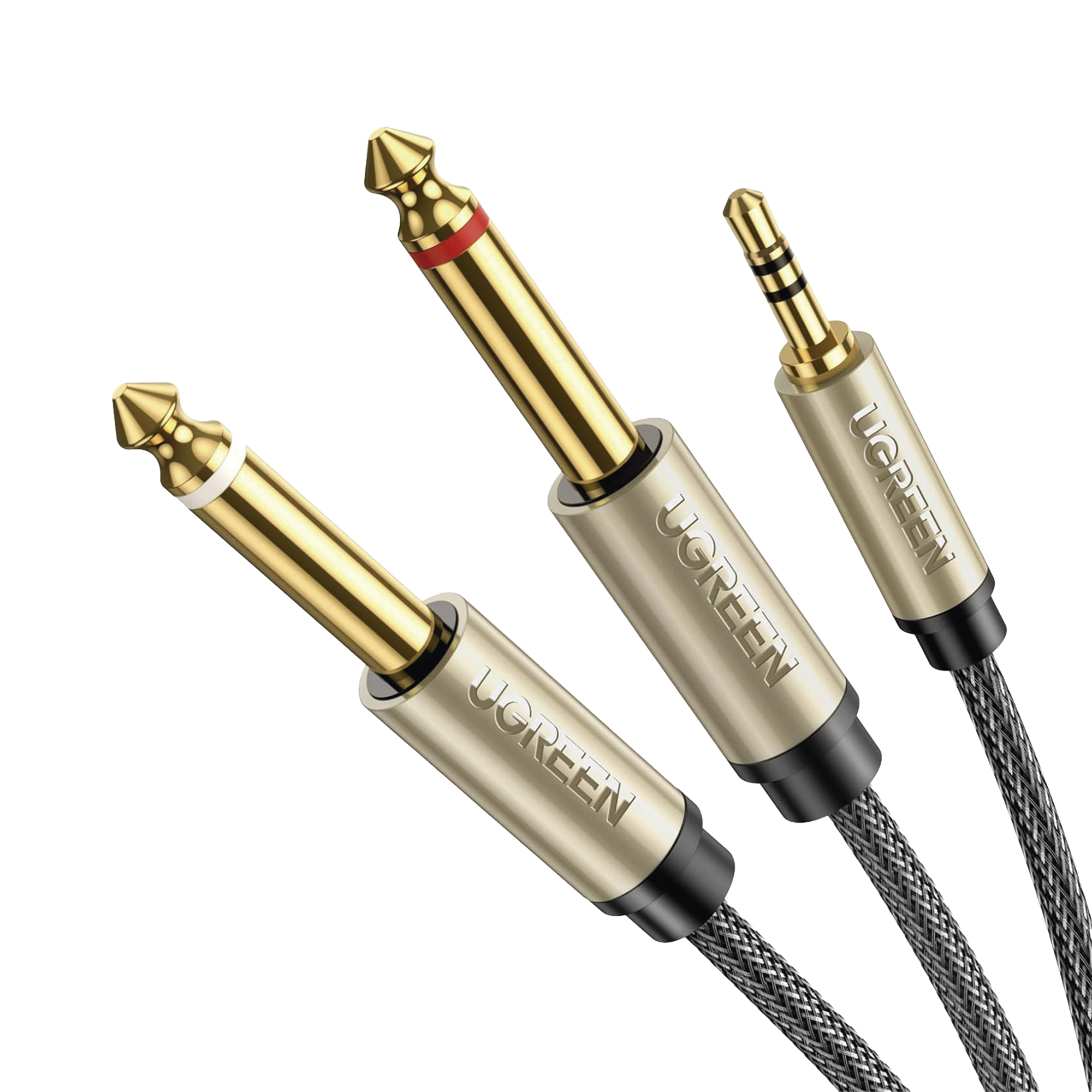 Cable de Audio Premium de 3.5 mm a 6.35mm / Blindaje Interior Múltiple / Transferencia de Audio sin Pérdidas / 5 Metros / Caja de Aleación de Zinc / Amplia Compatibilidad.