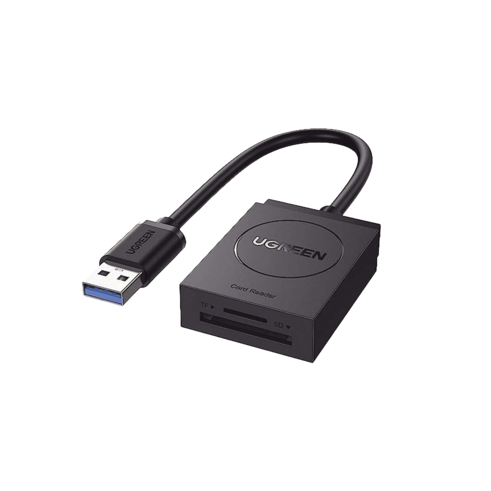 Lector de tarjetas USB-A 3.0 a MicroSD (TF) / SD | 5Gbps | Soporta hasta 2TB | Soporta Windows/Mac OS/Linux/Android | Lectura de Tarjetas Simultánea | No Requiere Controlador | Cable de 15cm.