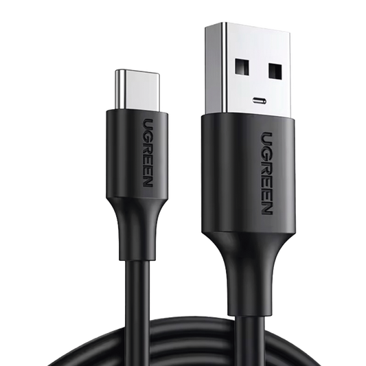 Cable USB-A a USB-C | 1 Metro | Carga y Sincronización de Datos | Carga Rápida 60W | Datos 5 Gbps | QC 3.0/2.0 | FPC | AFC | Protección Integrada | Duradero y Flexible| Caja ABS | Cubierta de TPE | Color Negro.