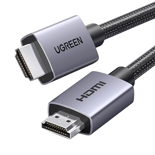 Cable HDMI 2.0 de Nylon Trenzado | 3 metros | 4K@60Hz | ARC | Dolby ATMOS | Verdadero HD | DTS HD | HDR | Inversivo 3D | 3 modos de visualización | 3 Capas de Protección + 4 de Blindaje | Niquelado | Carcasa de Aluminio.