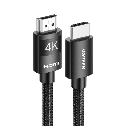 Cable HDMI 2.0 de Nylon Trenzado | 2 metros | 4K@60Hz | ARC | Dolby ATMOS | True HD | TMDS | HDR | 3D Inversivo | 18Gbps | 3 Capas de Protección + 4 de Blindaje | Niquelado | Carcasa de Aluminio.