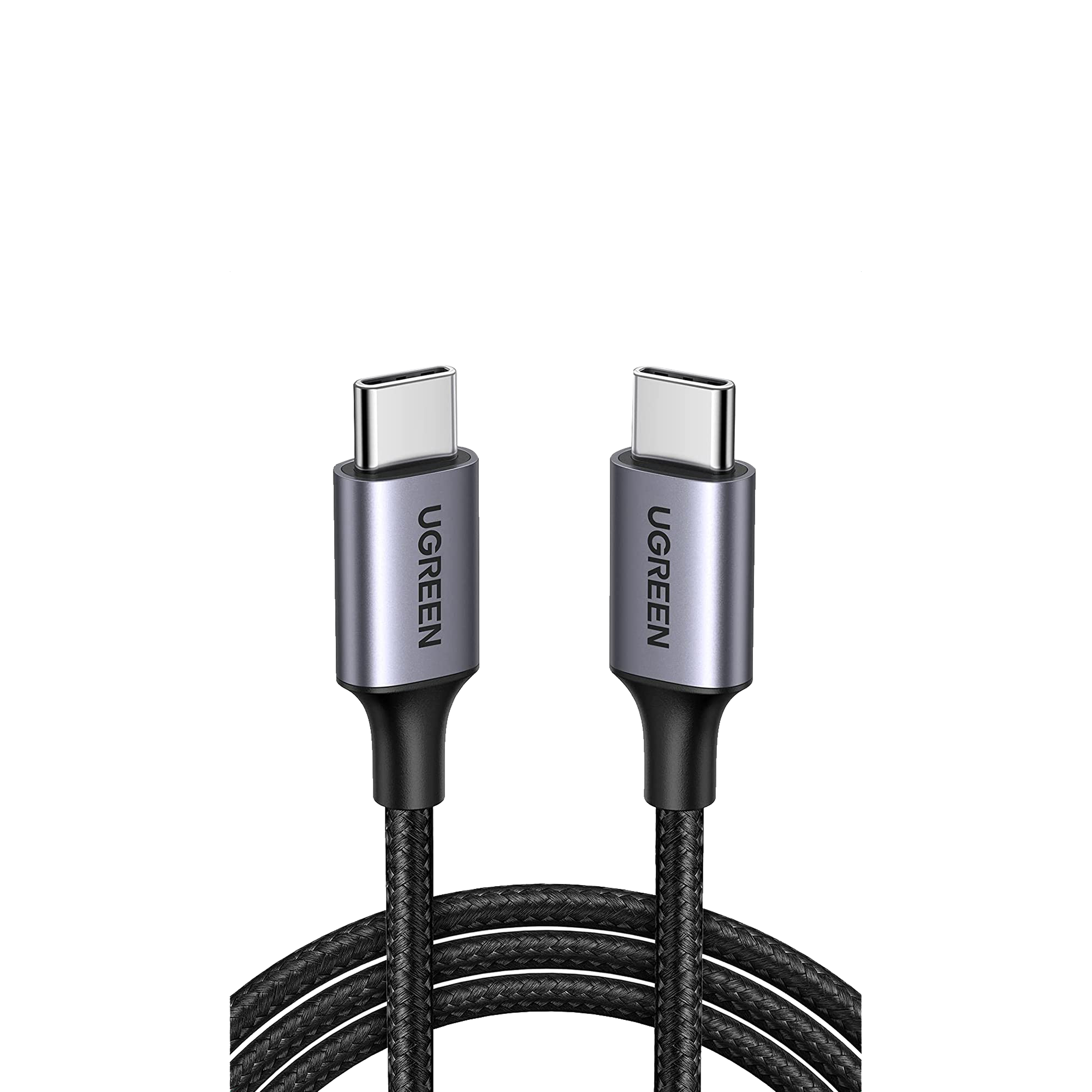 Cable USB-C a USB-C | 2 Metros | Transferencia de datos de 480 Mbps | Carga Rápida de hasta 60W | QC 4.0/3.0/2.0 | PD3.0 | FPC | AFC | Protección Integrada | Caja de Aluminio | Nylon Trenzado | Color Negro | 2 años de Garantía.