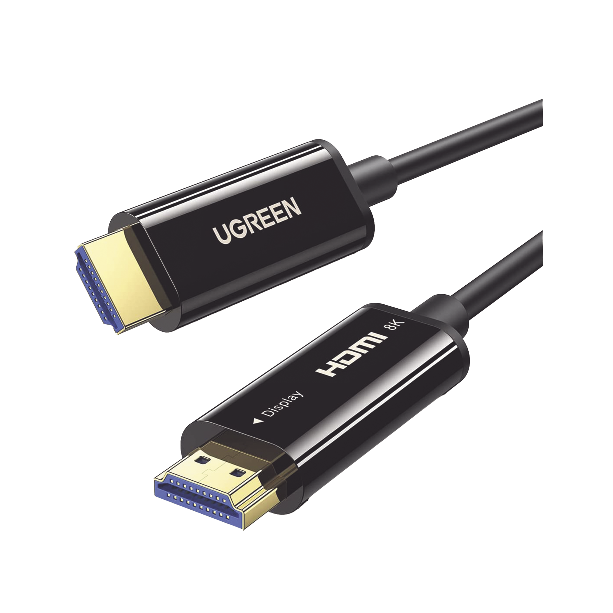 Cable HDMI de 20 Metros por Fibra Óptica 8K@60Hz / Fibra de 4 núcleos + Cobre estañado de 7 núcleos / Compatible con HDMI 2.1 / Alta velocidad 18 Gbps / 3D / HDR / Caja de Aleacion Zinc / Premium