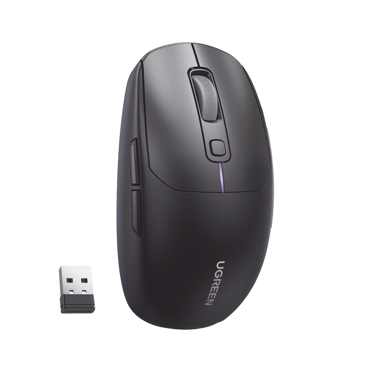 Mouse Gaming Inalámbrico| 5000 DPI | 5 Niveles de DPI  |6 Botones | Recargable | Tri-Modo USB/BT/2,4 GHz | Diseño Ergonómico | Alta Capacidad de Batería | Luz Led | Compatible con Windows macOS Android iOS Linux.