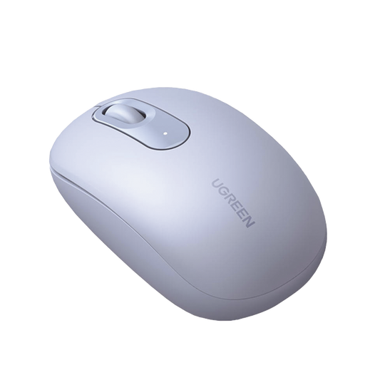 Mouse Inalámbrico 2.4G 800/1200/1600/2400 DPI / Función de 3 botones / Alcance 10m / Silencioso / Ergonómico / Anti-caída y Anti-interferencias / Color Dusty Blue / Batería Alcalina AA (incluida).