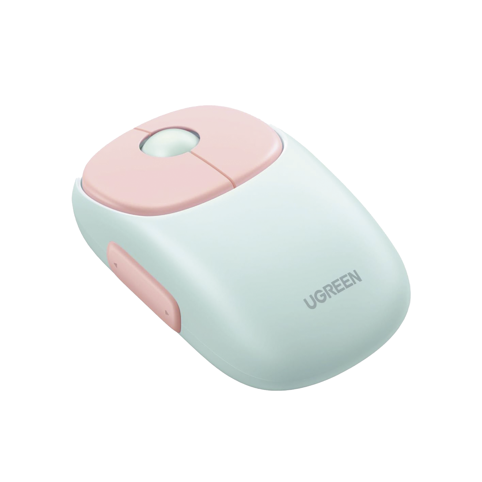 Mouse Inalámbrico FUN? / Recargable / 2.4G & Bluetooth / 4 Niveles de DPI / Clic Silencioso / Ergonómico / 5 Botones / Compatible con Windows, macOS 10.5, Android iOS Linux y Chrome OS / Color Rosa